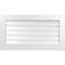 Ekena Millwork Vertical Surface Mount PVC Gable Vent: Functional, w/ 3-1/2"W x 1"P Standard Frame, 40"W x 22"H GVPVE40X2201SF - alternate 1